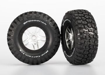 Traxxas 5975 Tires & Wheels, BFGoodrich/Split-Spoke, Front/Rear