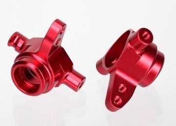 Traxxas 6837R Steering Blocks Alu Red L+R (2)