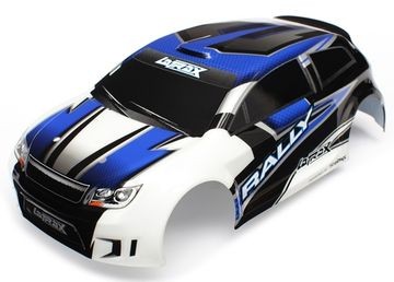 Traxxas 7514 BODY, 1/18TH RALLY, BLUE