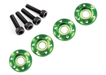 Traxxas 7668G Wheel Screw & Washer Alu Green (4)