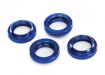 Traxxas 7767 Spring Retainer Alu Blue (for GTX #7761,7861) (4)