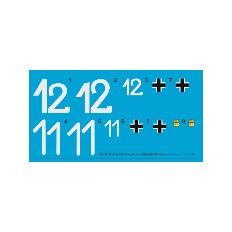 2 Tiger II Porscheturm 2. Komp. Pz. Komp. 316 301 ( Funklenk), Normandie