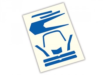 Traxxas 7981 Decals Blue "High-Visibility" Aton