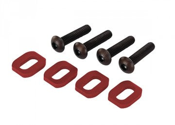 Traxxas 7759R Washers Motor Mount Alu Red w/ Screws (4) X-Maxx, XRT