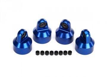 Traxxas 7764A Shock Caps Aluminium Blue (for GTX #7761,7861) (4)