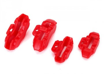 Traxxas 8367 Brake Calipers Red Front and Rear (4) 4-Tec