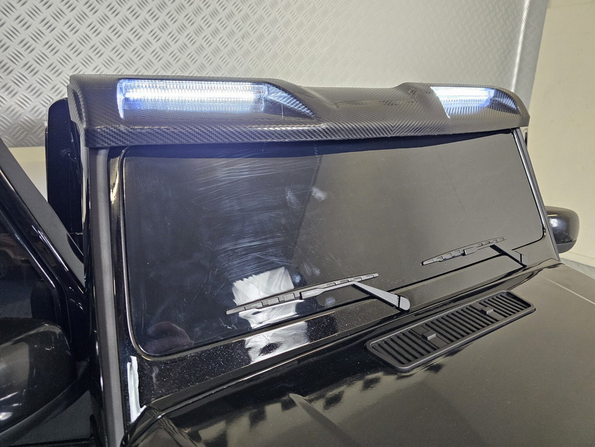 Children's car Mercedes G63 AMG 4×4 24 volt 2 persons metallic black