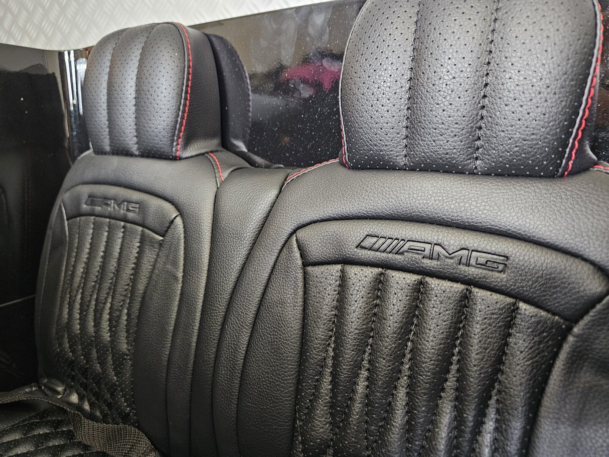 Children's car Mercedes G63 AMG 4×4 24 volt 2 persons metallic black