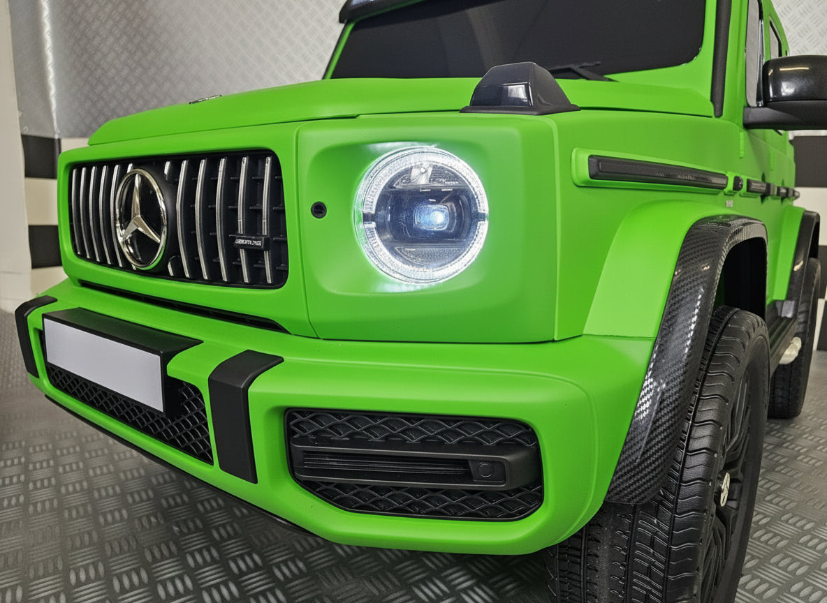 Electric children's car Mercedes G63 AMG 24 volt matt green