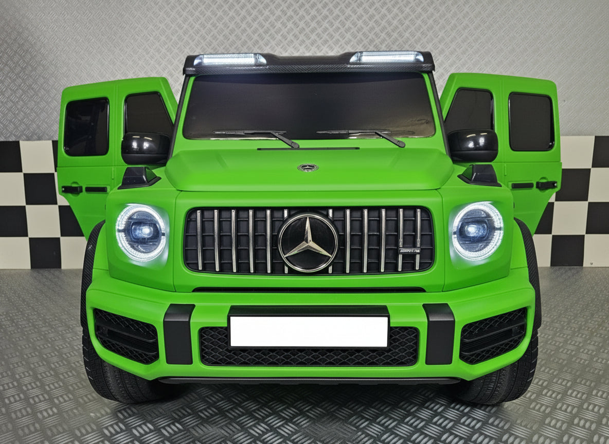 Electric children's car Mercedes G63 AMG 24 volt matt green