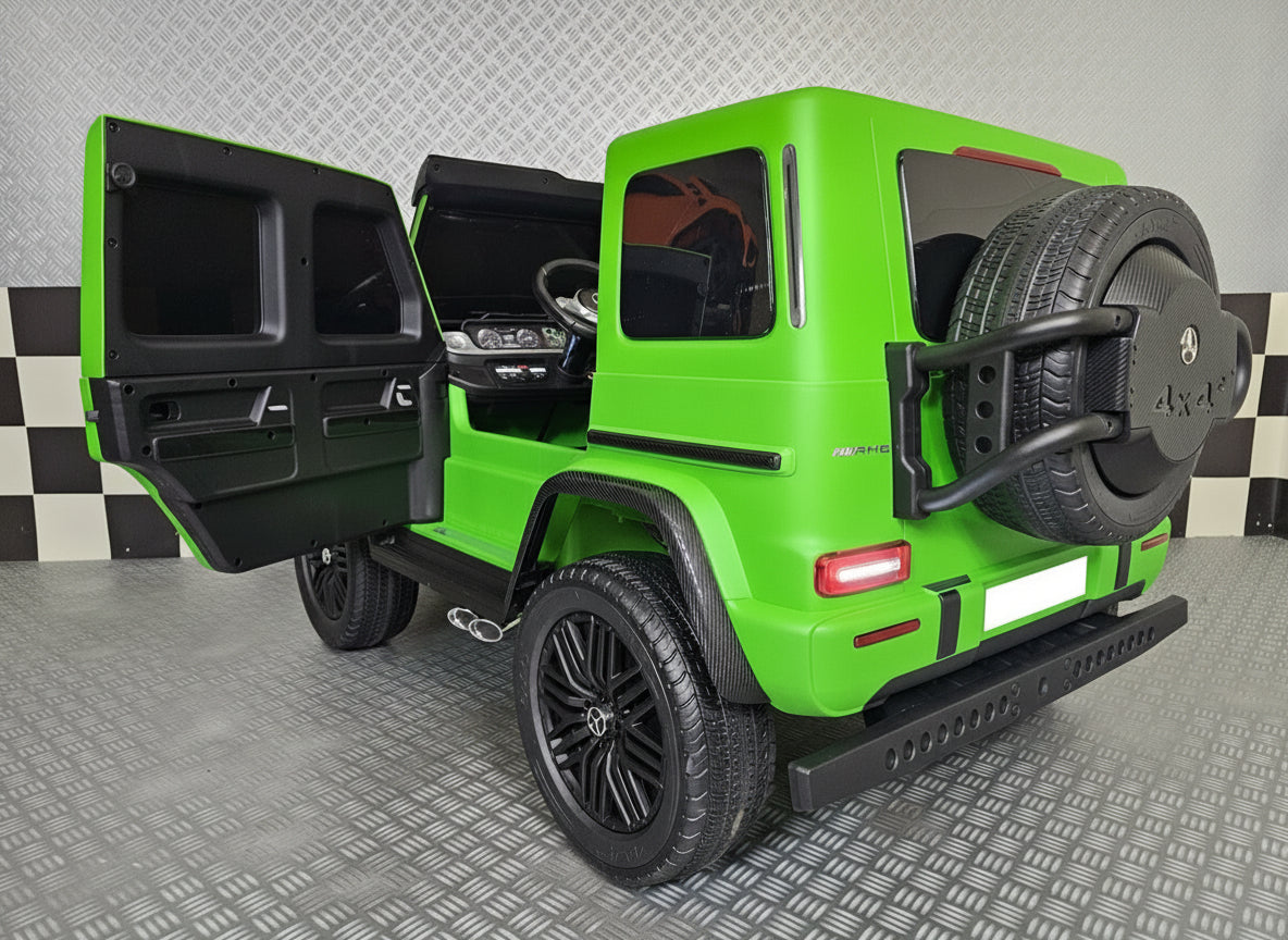 Electric children's car Mercedes G63 AMG 24 volt matt green