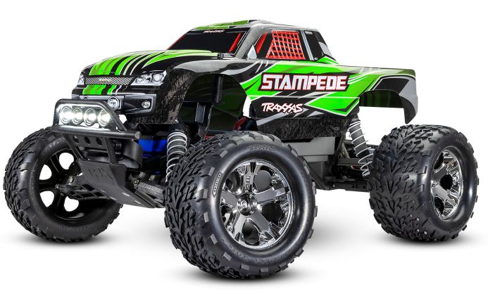 Traxxas Stampede 2WD m. LYS, batteri og lader