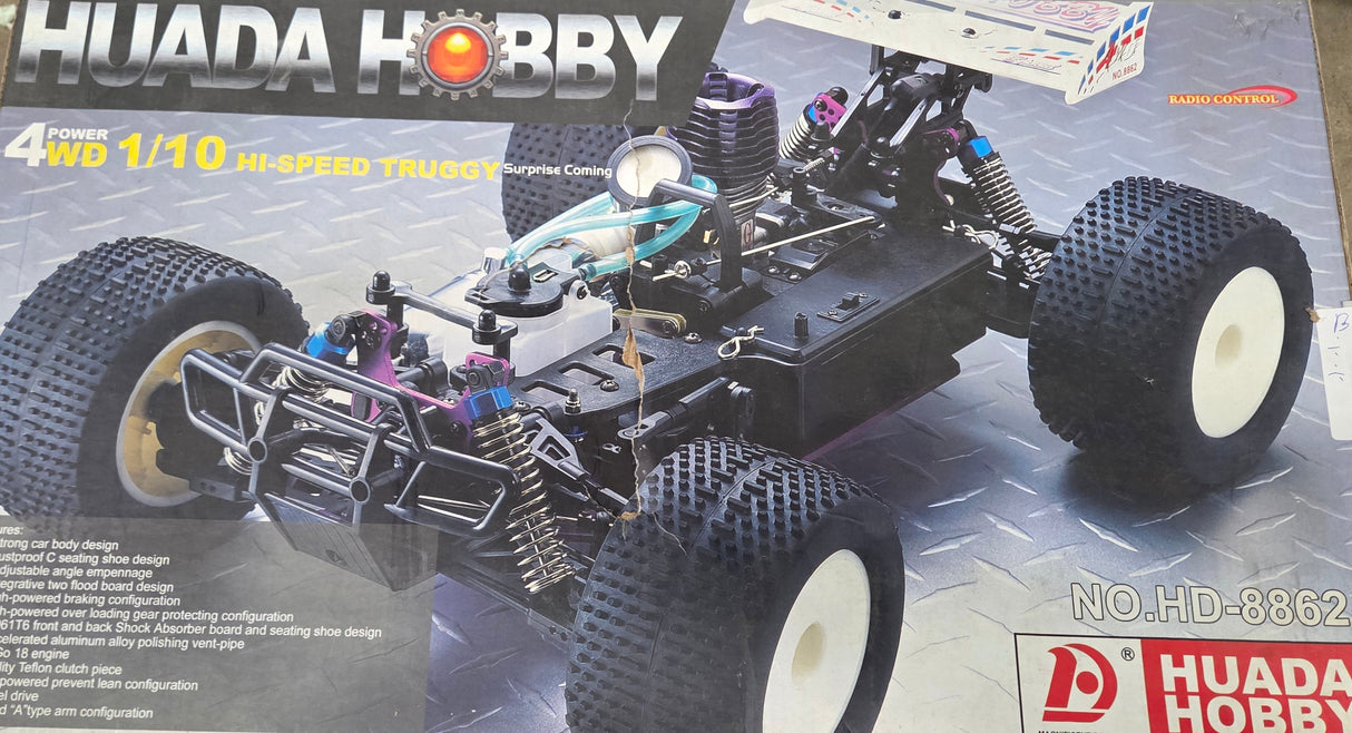 Huada Hobby HD-8862 1:10 4WD Nitro Truggy – DEMO