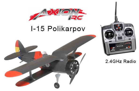 DEMO - Axion RC Polikarpov I-15 RTF 2.4GHz