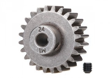 Traxxas 6496X Pinion Gear 24T 1.0M for 5mm Shaft (Only with Steel Spur Gear)