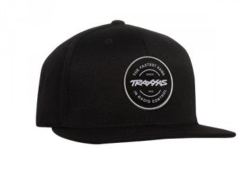 Traxxas 1186-BLK Snap Hat Black Traxxas Circle Patch