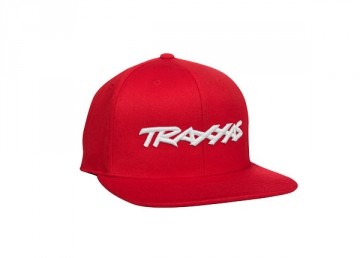 Traxxas 1183-RED Snap Hat Flat Bill Red Traxxas Logo