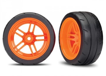 Traxxas 8374A Tires & Wheels Response 1,9" Touring Orange Rear VXL (2)