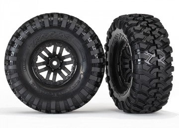 Traxxas 8272 Tires & Wheels Canyon Trail/TRX-4 Black 1.9" (2)