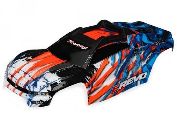 Traxxas 8611A Body E-Revo 2 orange with decals