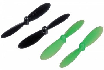H107-A36 - Propeller kit X4 Black - Green