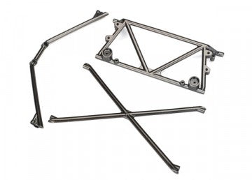 Traxxas 8433X Tube Chassis Support Satin Chrome UDR