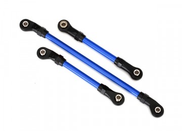 Traxxas 8146X Steering, Drag and Panhard Link Blue (for Lift Kit)