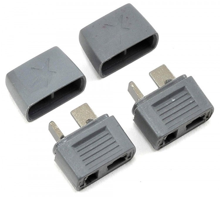 2 styk ekstra kraftige + sikre Deans stik / T-plug / Star plug T-Connector Hun / Female