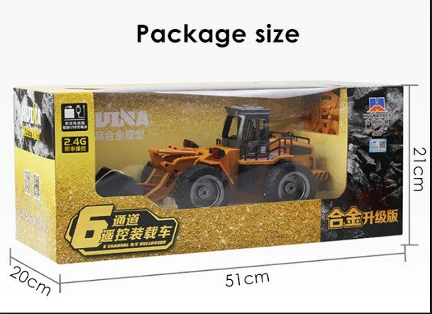 HUINA 1520 1:18 2.4G 6CH RC Simulation Alloy Truck Construction Toy - MULTI