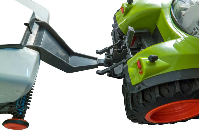 Stor flot fjernstyet Traktor med tippevogn / trailer - Claas Axion 870
