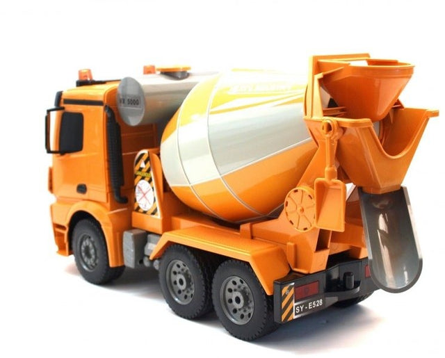 Fjernstyret cementblander lastbil m. roterbar blander