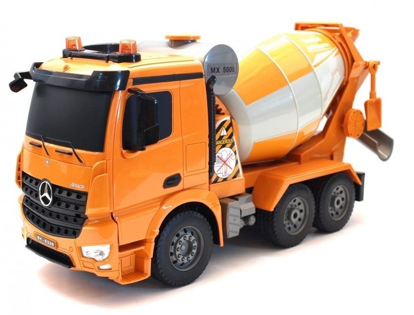 Fjernstyret cementblander lastbil m. roterbar blander