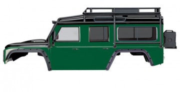 TRAXXAS 8011G Body Land Rover Defender Green Complete