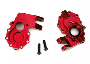 Traxxas 8252R Portal Housing Inner Front Alu Red Left/Right (2) TRX-4/6*