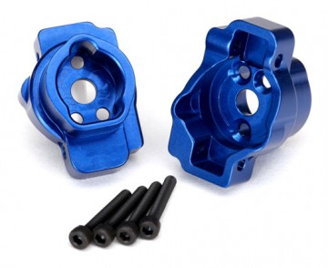 Traxxas 8256X Portal Drive Axle Mount Rear Alu Blue (2) TRX-4/6*
