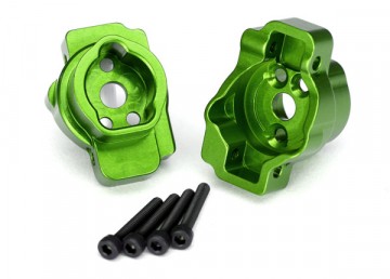Traxxas 8256G Portal Drive Axle Mount Rear Alu Green (2) TRX-4/6*