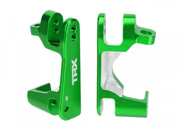 Traxxas 6832G Caster Blocks Alu Green L+R (2)