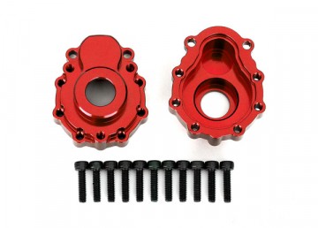 Traxxas 8251R Portal Housing Outer Alu Red Front/Rear (2) TRX-4/6