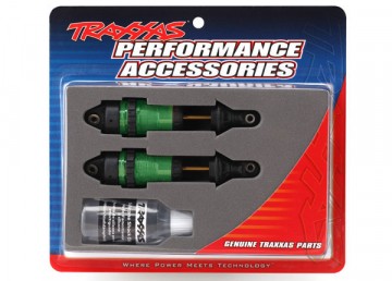 Traxxas 7461G Shocks Green GTR Long without springs (2)