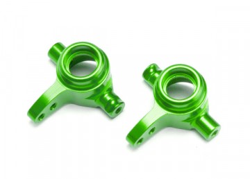 Traxxas 6837G Steering Blocks Alu Green L+R (2)