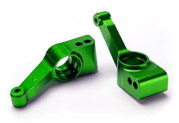 Traxxas 1952G Carriers, Stub Axle Rear Aluminium Green (2)