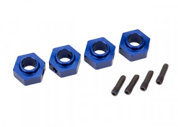 Traxxas 8269X Wheel Hubs 12mm Hex Alu Blue (4) TRX-4/6