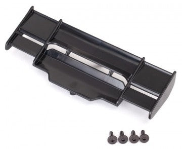 Traxxas 6721 Wing Black Rustler 4x4