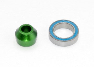 Traxxas 6893G Bearing Adapter Alu Green with Ball Bearing 10x15x4mm