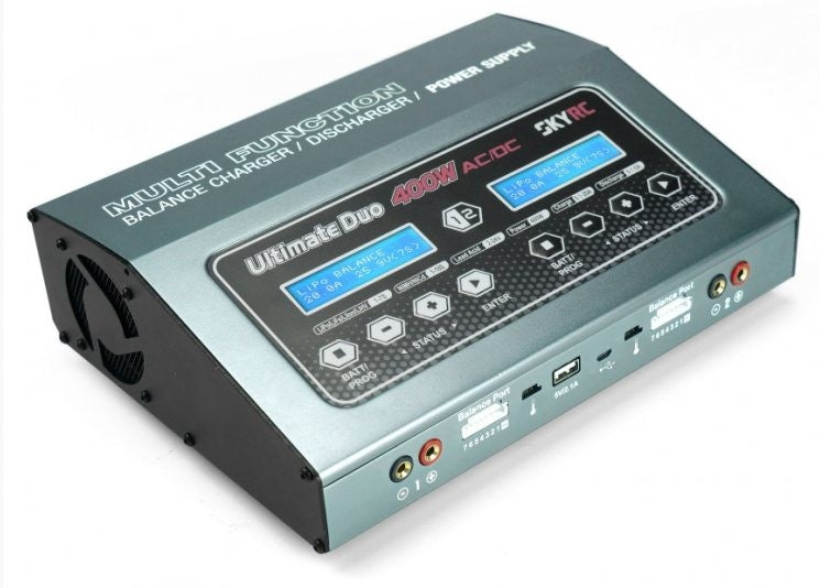 SkyRC Ultimate Duo D400, 400W Li-Po Charger 240VAC SK-100123-01 EU