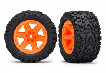 Traxxas 6774A Tires & Wheels Talon Extreme/RXT Orange 2.8" 2WD Rear TSM