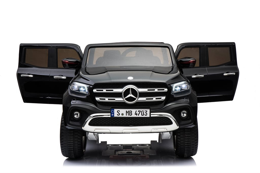Mercedes X-Class Sort 4WD – 4x12V Elbil til Børn