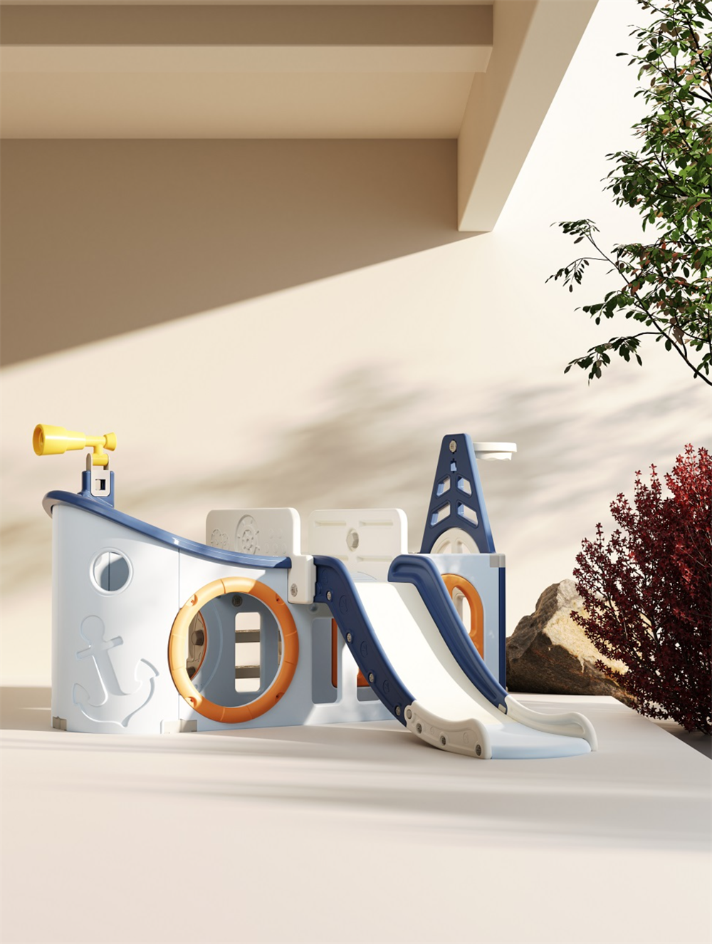 Elitetoys Adventure Ship Legeskib med Rutsjebane
