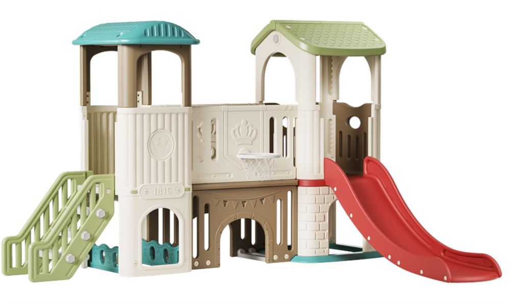 Elitetoys Kids Zone Adventure Park Legetårn med Rutsjebane