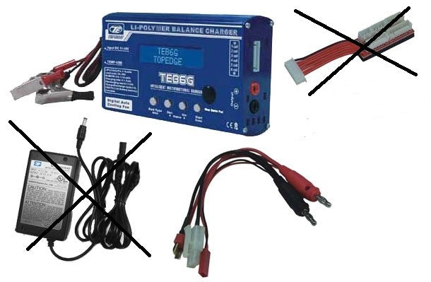 Multilader til LiPo-, NiMh-, NiCd, Li-Fe- Li-Ion 5 Amp